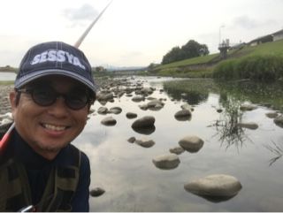 今日は日田で鮎釣りでした。
