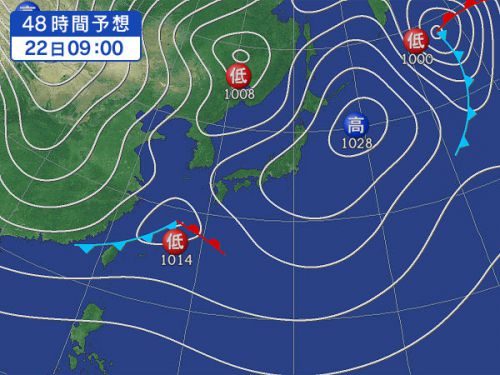 明日は釣りに行けるかな？　11月22日 　水曜日の釣行予報