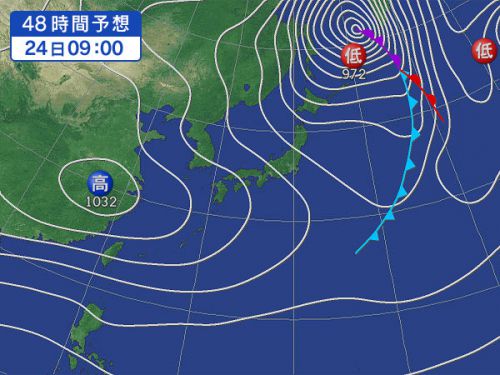 明日は釣りに行けるかな？　11月24日 　金曜日の釣行予報