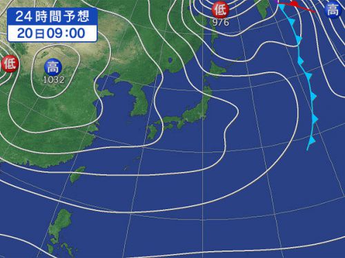 明日は釣りに行けるかな？　11月20日 　月曜日の釣行予報