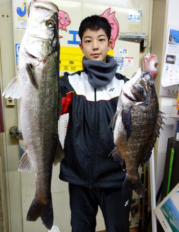 浜名湖　シーバス＆黒鯛　イケメンフィッシング♪